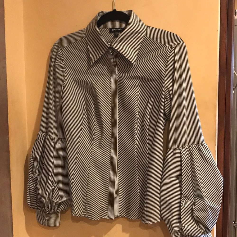 Vintage Bebe Balloon Sleeve Blouse